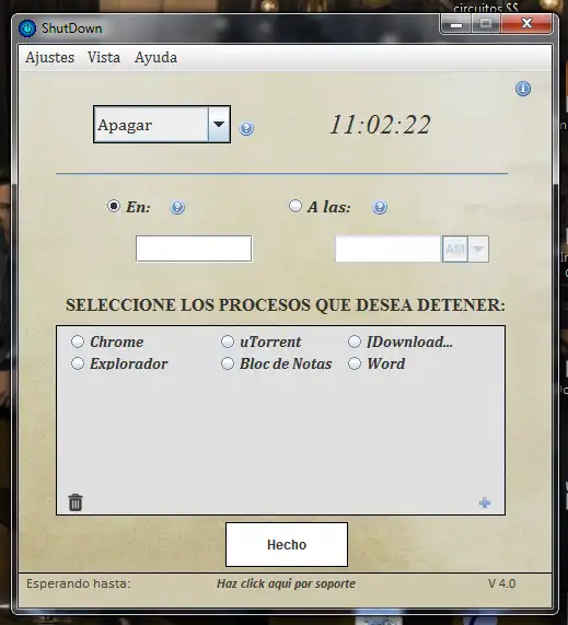ดาวน์โหลดเครื่องมือเว็บหรือเว็บแอป ShutDown 4.1 [En Español]